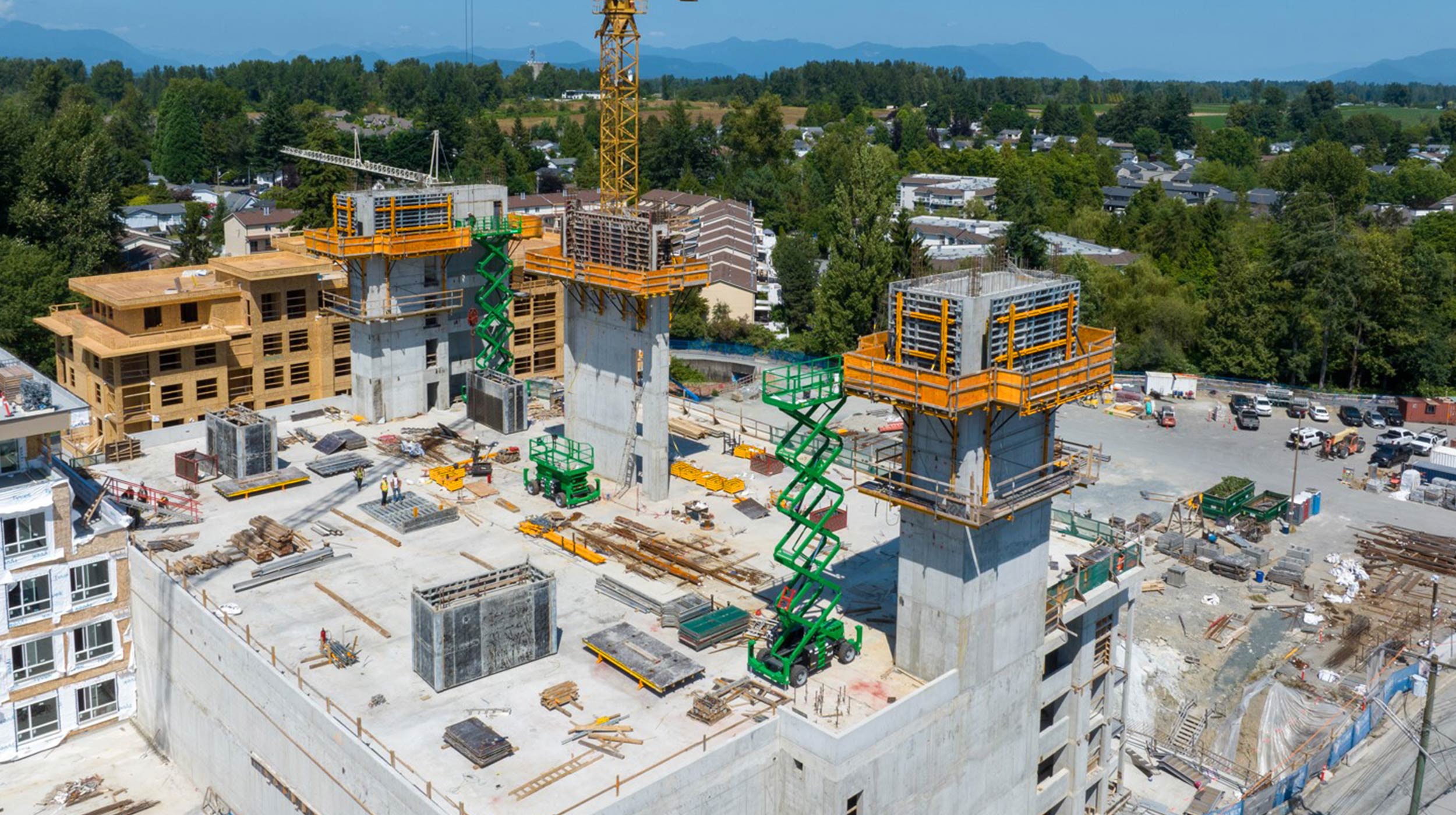 Aldergrove Town Center, located in Langley, British Columbia, has 194 residential units, including 1 and 2 bedroom homes currently under construction.